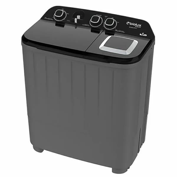 Machine à laver BIOLUX 8 KG semi automatique noir (DT81S) Machine à laver BIOLUX 8 KG semi automatique noir (DT81S)